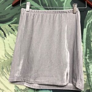 American Eagle “Velvet” Grey Miniskirt